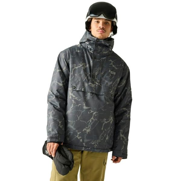 Dare 2B Mens Freeride III Cracked Overhead Ski Jacket - Black - 