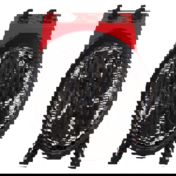 igenix Commercial Drum Fan Heater, 2 Heat Settings, 3000W, Red