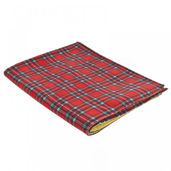 Made in the Mill Water Resistant Cosy Fleece Blanket – Red Royal Stewart Pattern