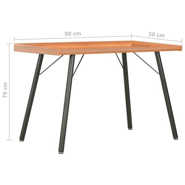 Berkfield Desk Brown 90x50x79 cm