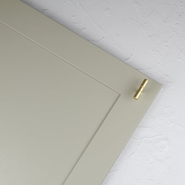 Handle & Home Brushed Brass Fluted Detailing Handles and Coordinating Knob