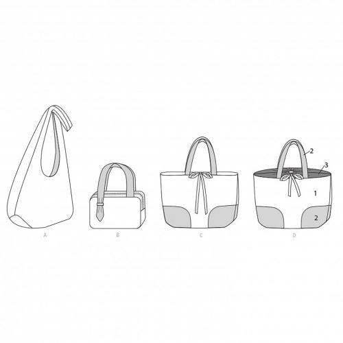 Simplicity Sewing Pattern 9304, Bags One Size - Intermediate