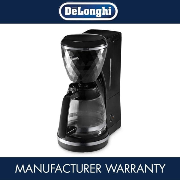 De’Longhi De'Longhi Brilliante ICMJ210.1BK 10-Cup Filter Ground Coffee Machine In Black