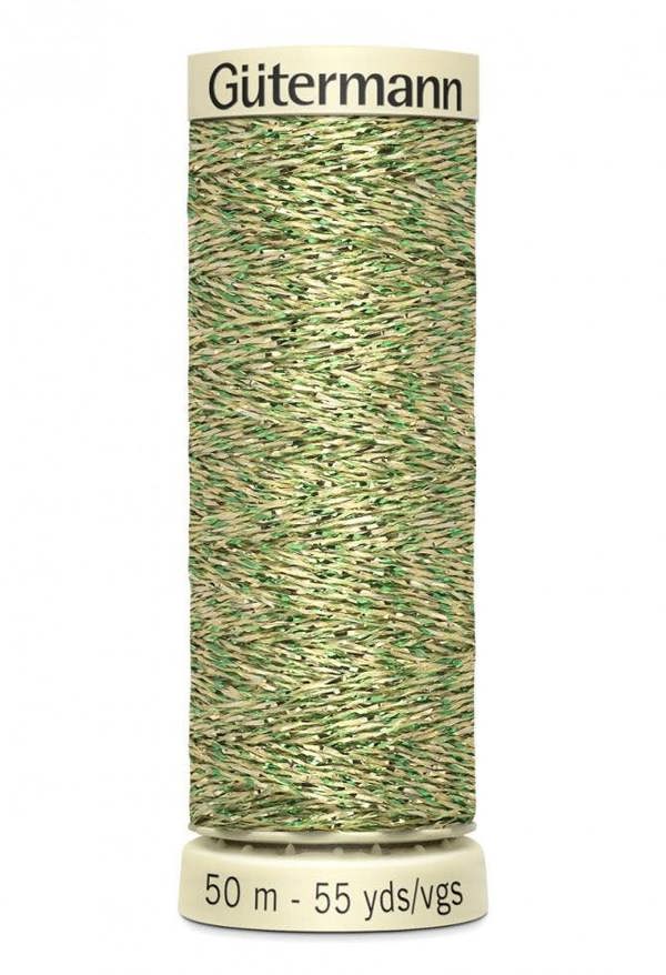 Gutermann Metallic Effect Thread 50m Polyamide, Polyester Thread Suitable For Dressmaking