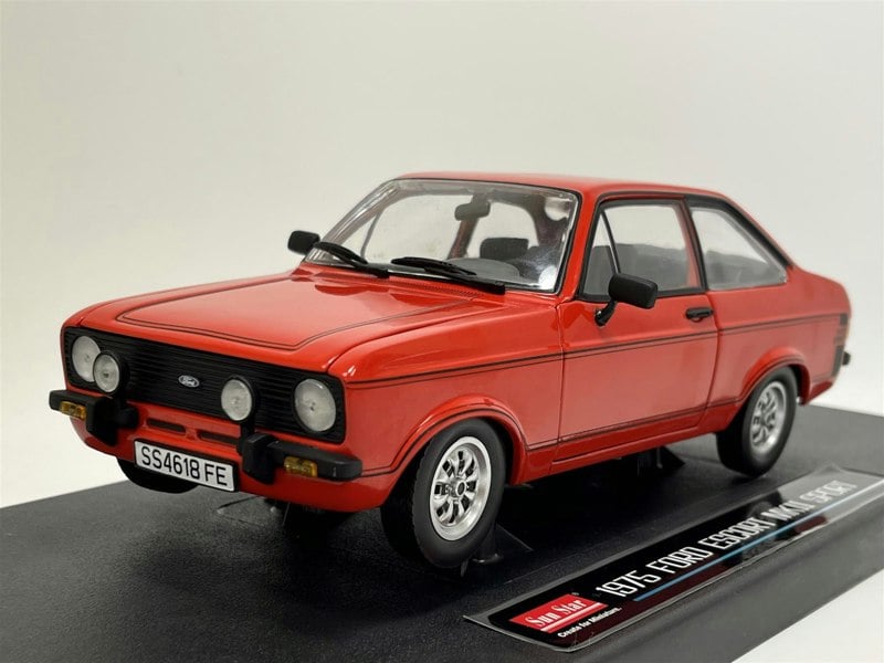 1975 ford escort mkii 1600 sport red 1:18 scale sun star 4618