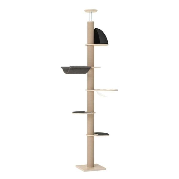 Skylos Cat Tree Activity Center Scratching Post with Condo Perch Bed Hammock