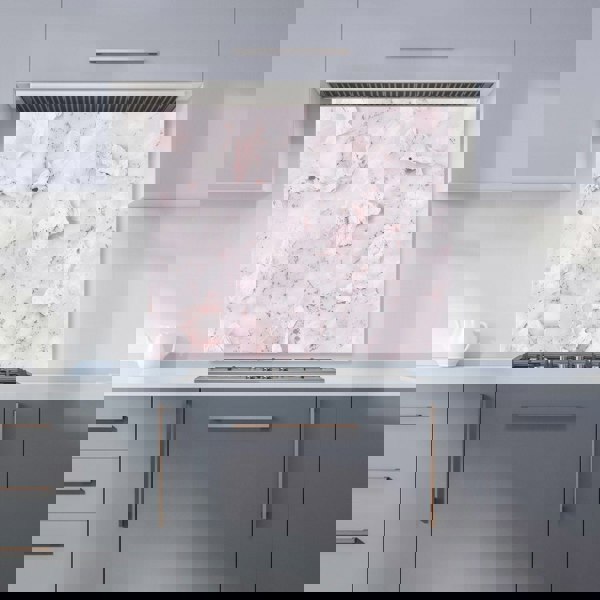 Warren Reed - Designer Pale Pink Quartz Effect Kitchen Splashback