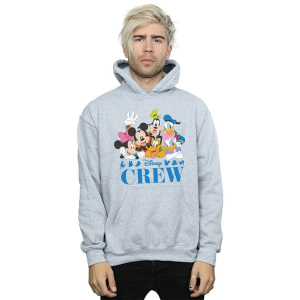 Disney Mens Mickey Mouse Disney Friends Hoodie - Sports Grey