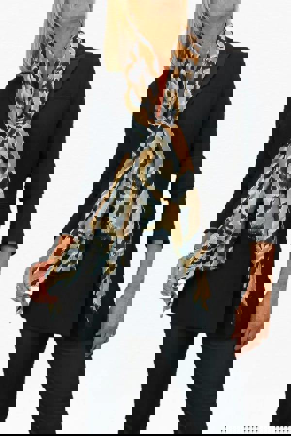 Paulo Due Leopard Spot Print Lightweight Shawl Scarf