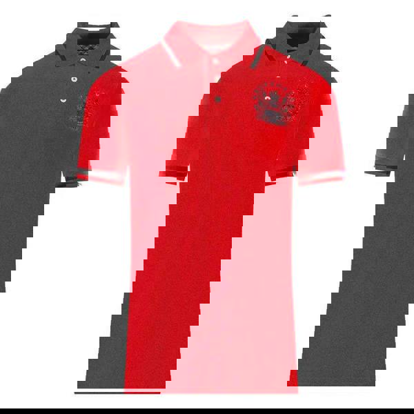 Aquascutum Unisex Adult Aldis Tipped Polo Shirt - Red - 