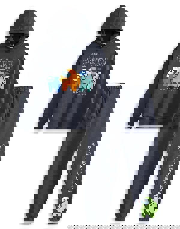 Among Us Boys Grey Character Hoodie and Joggers Set