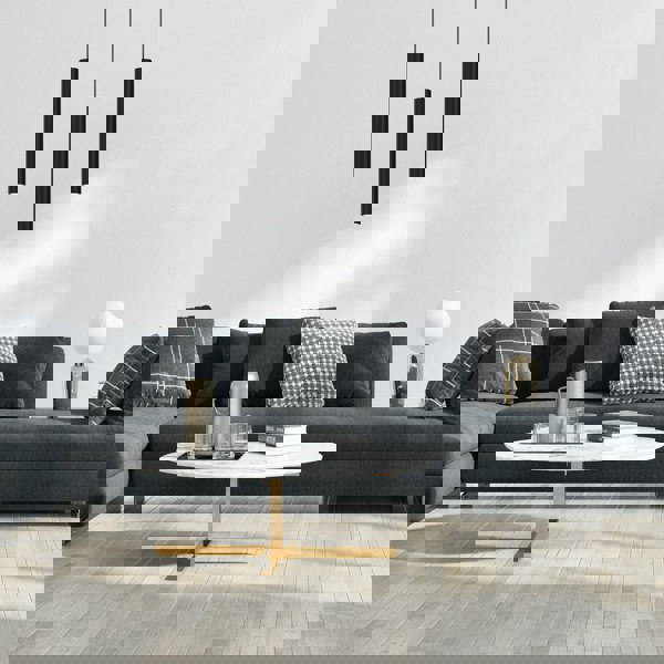 Milagro Hudson Pendant Lamp Hand Made High Quality Elegant Cylindrical Design With Matt Black Finish