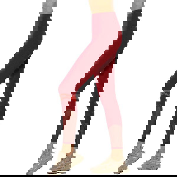 Lorna Jane Colour Block Core Full Length Tight in Cherry Multi