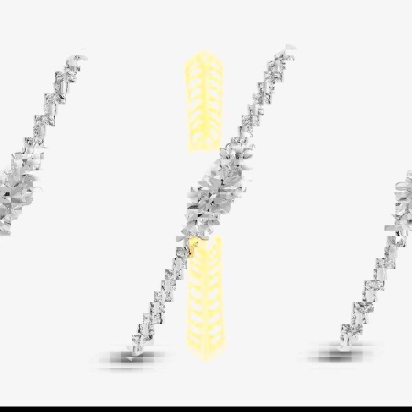 T. H. Baker 18ct Yellow Gold 0.70ct Brilliant Cut Diamond Shoulder Set Solitaire Ring RI-2412(5.5) 18YP M