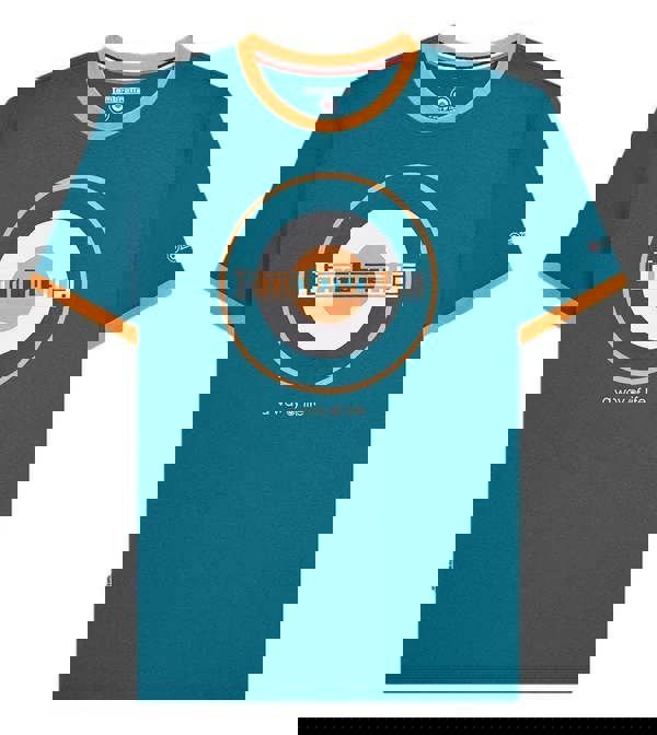 Lambretta Mens Target Ringer Casual Retro SKA Ringer Logo T-Shirt