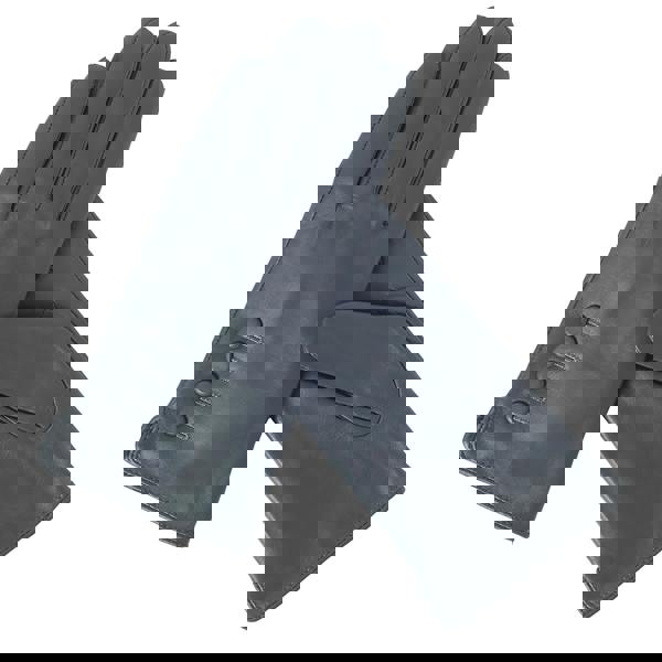 Quivano Womens Leather Gloves With 4 Button Detail