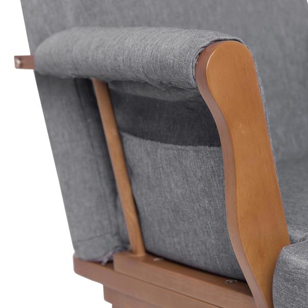 Kub Haldon Dark Wood and Grey Storage Pockets