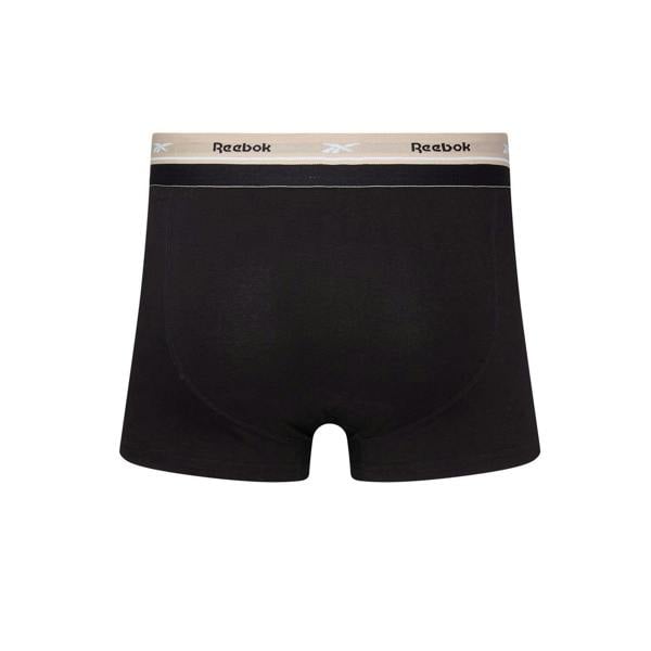 Reebok Mens Cotton Blend Boxer Shorts (Pack of 3) - Black - 
