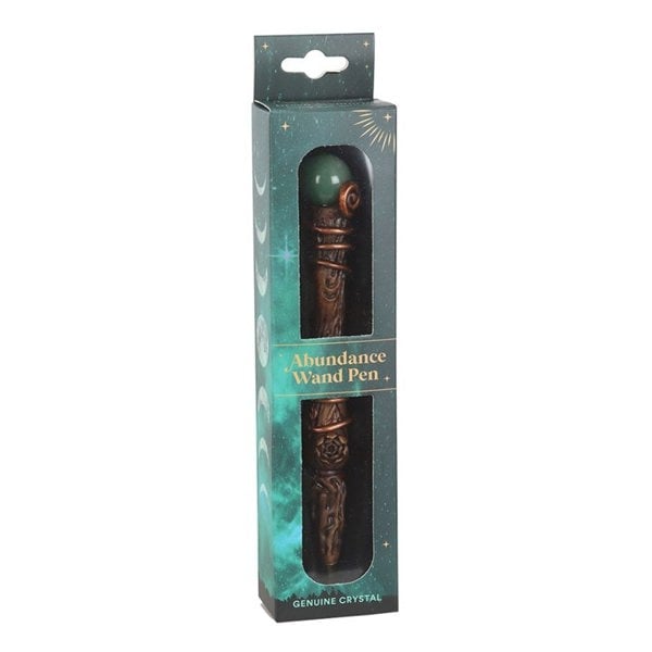 Serano Abundance Green Aventurine Crystal Wand Pen