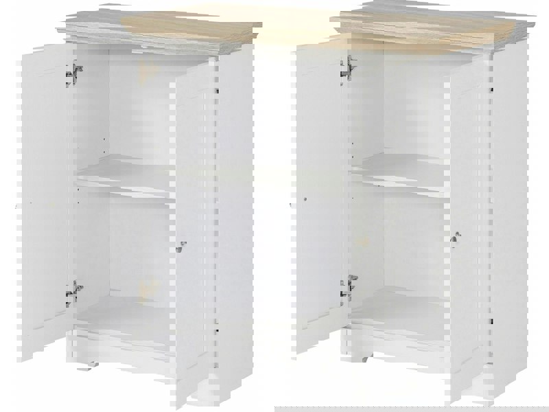 Dorel Home Cassie Lowboard with 2 doors in Oak/Oak