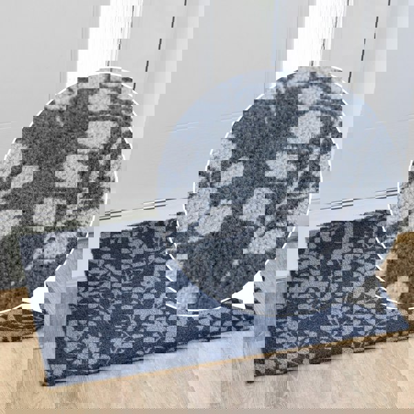 JVL Mega Mat Machine Washable Entrance Runner and Doormat Set, Branches