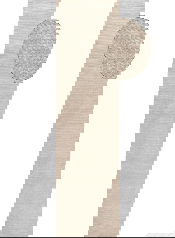 Beige-cream colour, striped design, stain-resistant, Cosy comfort rug.