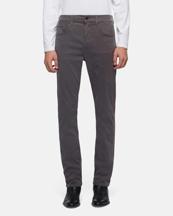 7 For All Mankind SLIMMY Mens Slim Fit Stretch Sateen Jeans - Gun Metal