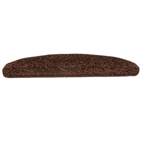 Berkfield Carpet Stair Treads 15 pcs Brown 65x21x4 cm