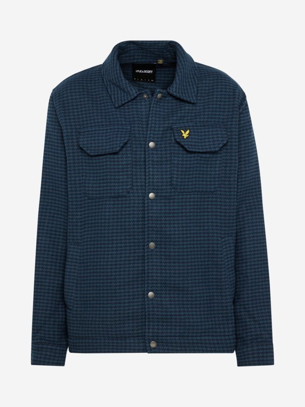 Lyle & Scott Textured Jacket Overshirt - Muddy Blue