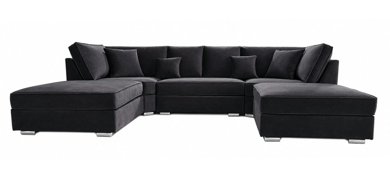 Outdoor Living The Chelsea U-Shaped Modular Corner Sofa with Deep Seat