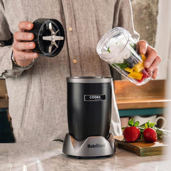 Cooks Professional Nutriblend Blender and Smoothie Maker | Black / Silver