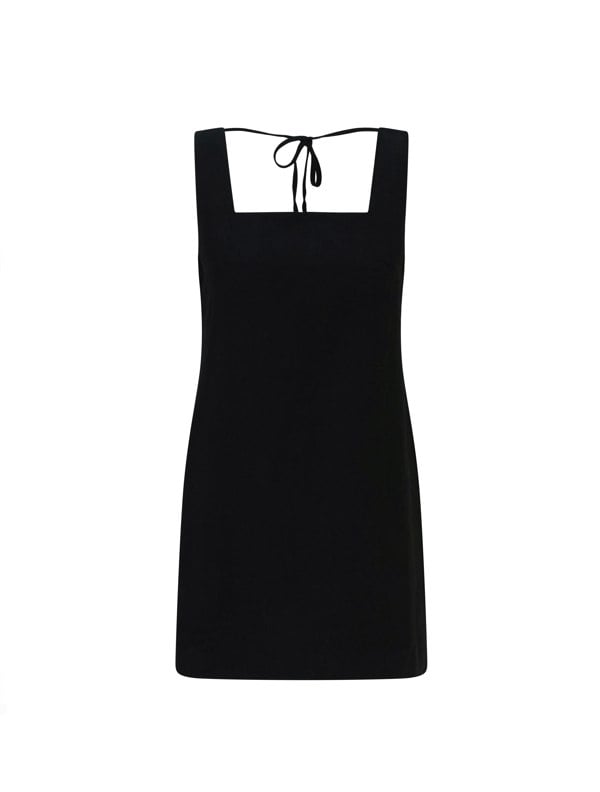 BALOU WOMENS LINEN MINI DRESS