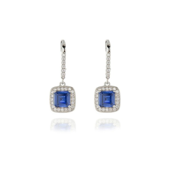 Cachet London Idola Silver Tanzanite Earrings