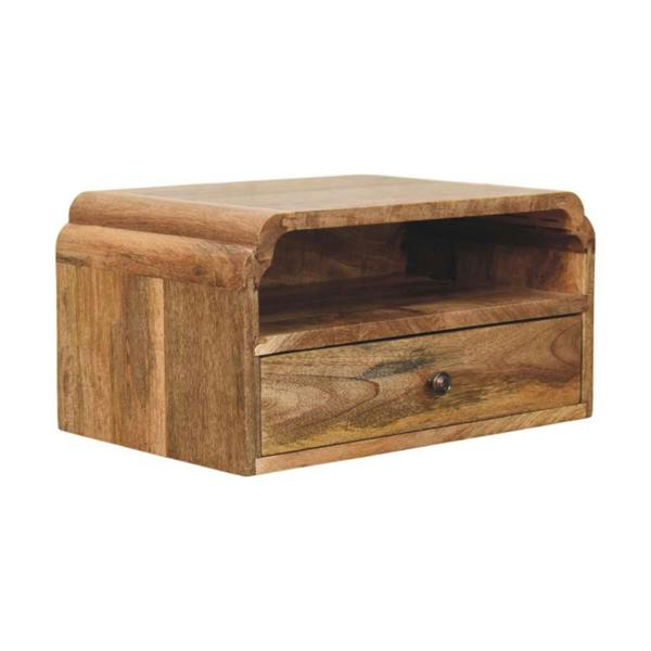 Artisan Furniture Solid mango wood Avora Wall-Mounted Bedside