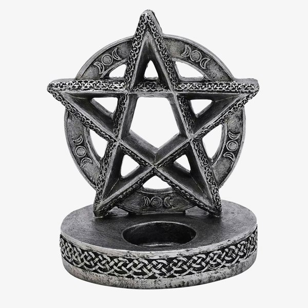 T. H. Baker Mystic Legends Pentacle Candle Holder Gift 69687