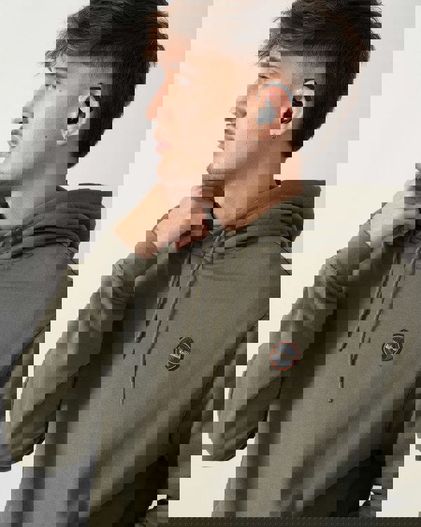 Napapijri Badge Mens Hoodie - Tea Leaf G0A