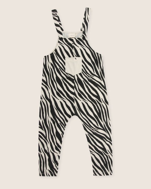 Organic cotton Multicolour Zebra Streak Print Dungarees - image 2