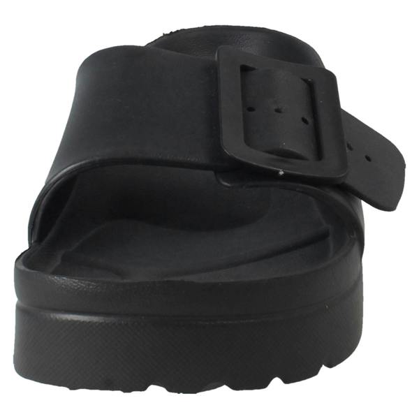 Spot On Ladies Spot On Adjustable Buckle Slip On Sliders Sandals F12098