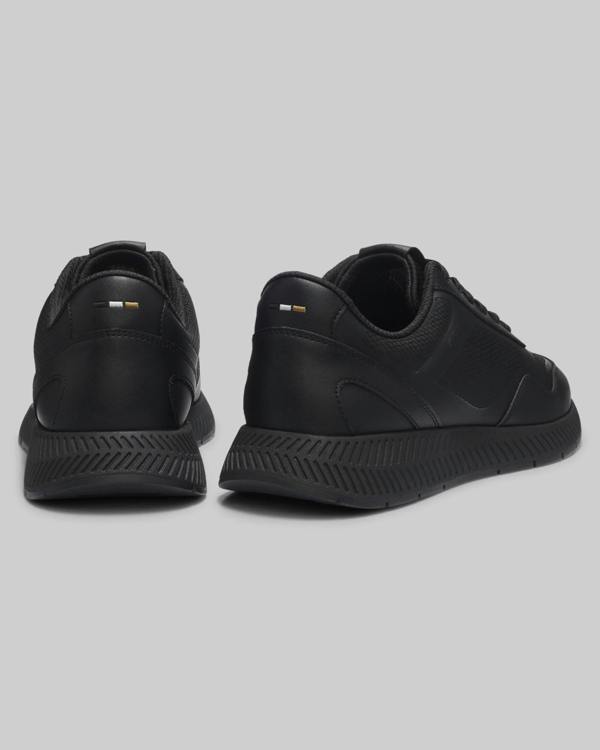 BOSS Orange Titanium Mens Mixed - material trainers with ridged outsole - Black 005 | CHO | Designer Footwear,Mens Footwear,Trainers