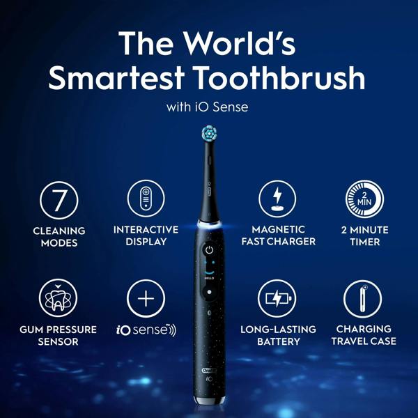 Oral-B iO 10 Black Electric Toothbrush - Additional 6