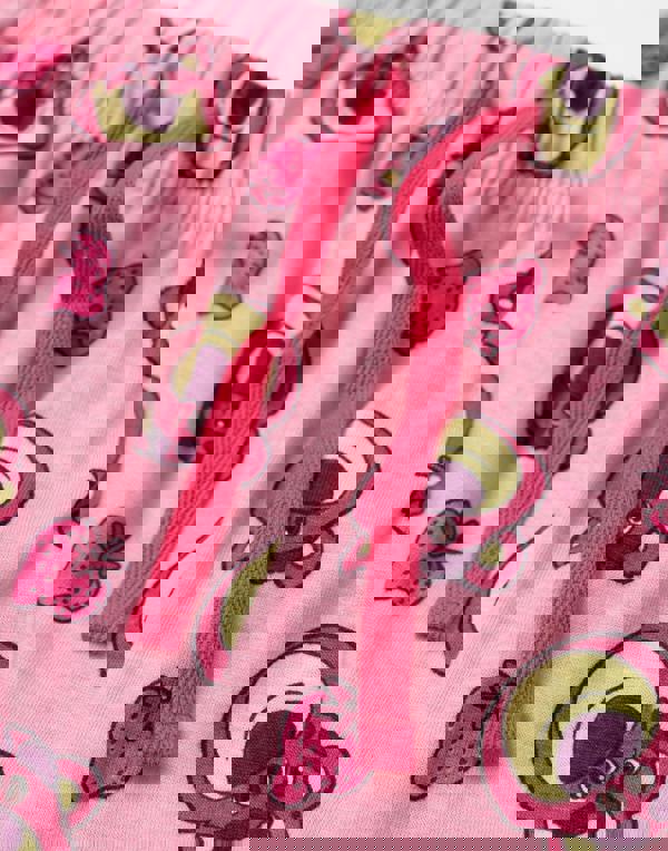 Disney Womens Pink Lotso Short Sleeve Long Leg Pyjama Set