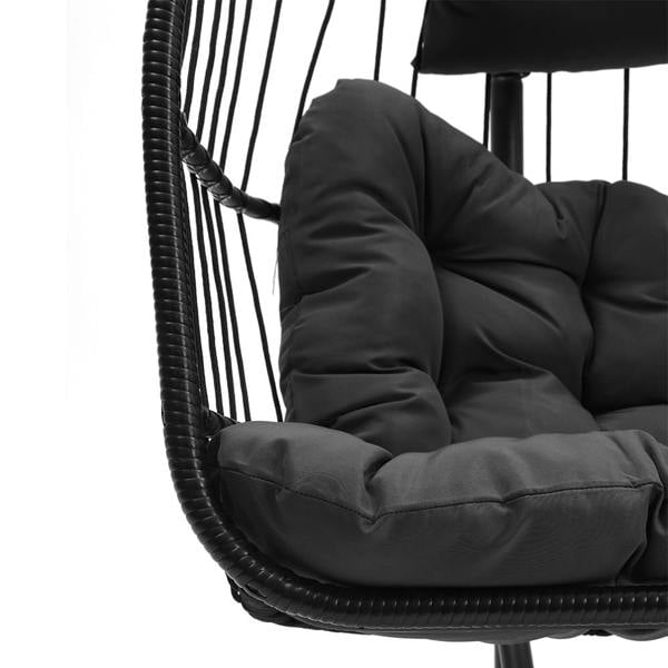 Living and Home Freestanding Outdoor Hanging 2-Seater Egg Chair
