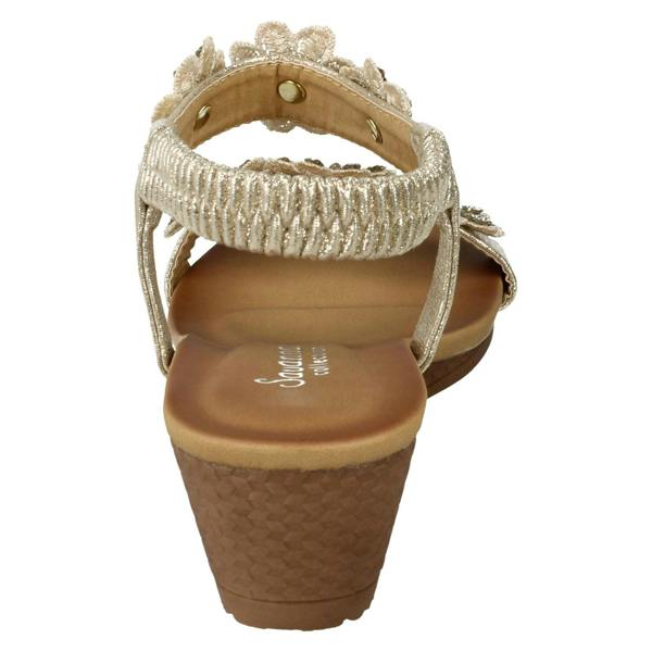 Savannah Ladies Savannah Mid Wedge Sandals
