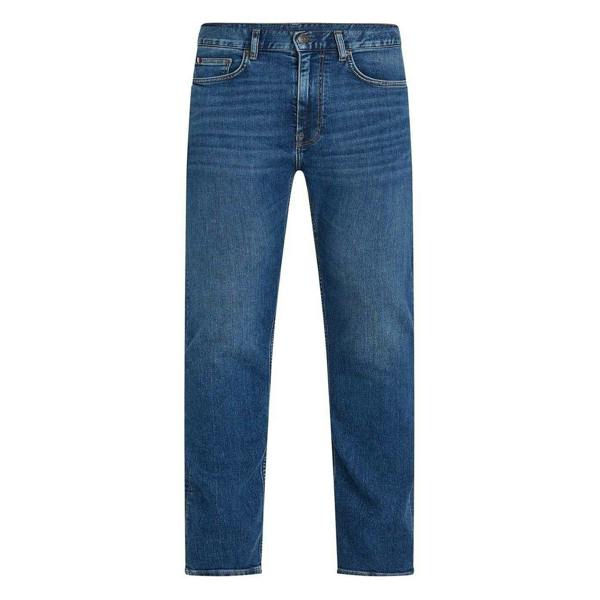 Tommy Hilfiger Mens Bleecker Denim Jeans - Mid Blue - 