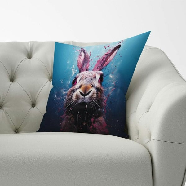 Warren Reed Rabbit Face Splashart Cushions