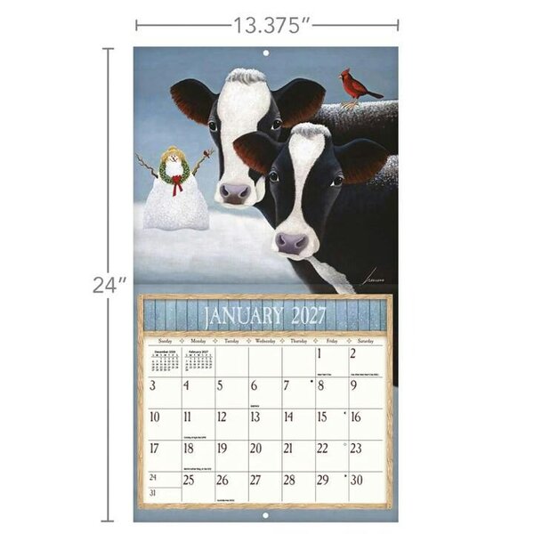 Cows, Cows, Cows Deluxe Calendar 2027, Deluxe Calendars, Month To View, Animals, Gift