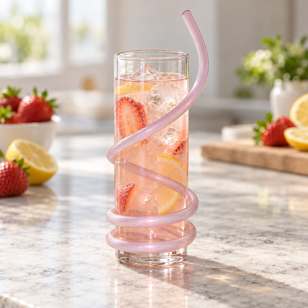 Mr.Happy Twisty Spiral Straw Tumblers