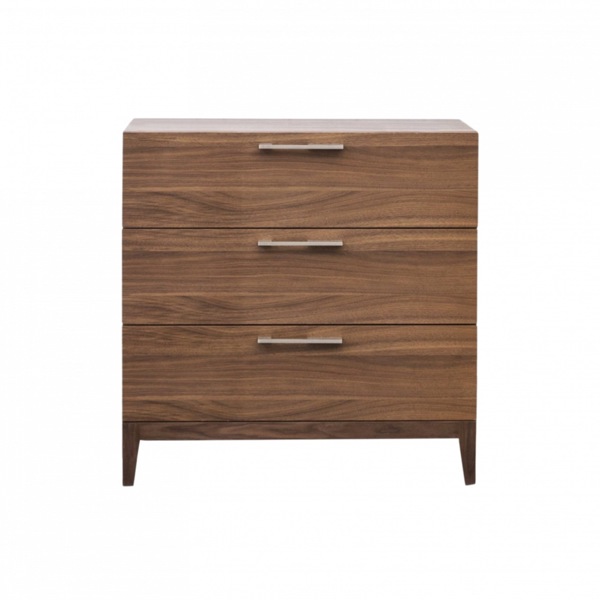 Calla 3 Drawer Chest - Walnut