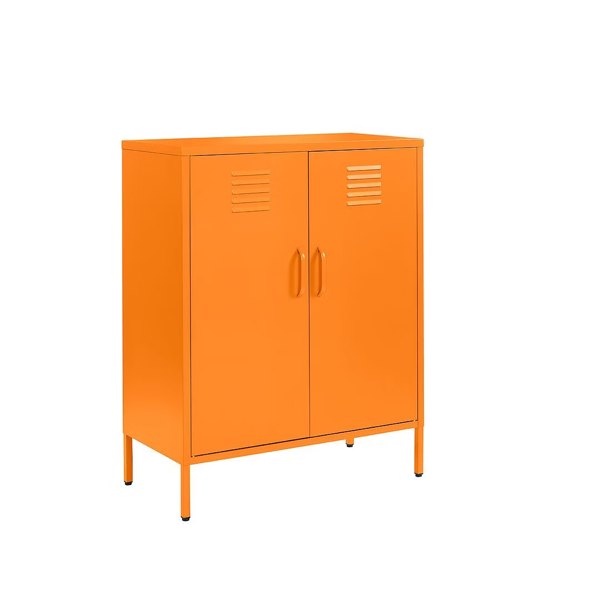 MMT Furniture Designs Blue Metal 2 Door Sideboard, Drink Cabinets, Industrial Storage Cabinet