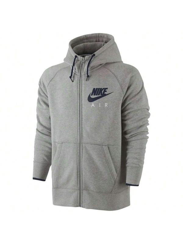 Nike Air AW77 Fleece Full Zip Hooded Tracksuit Grey